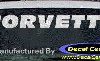DC05147 Chevrolet Corvette Decal 