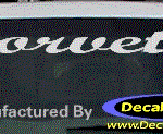 DC05157 Chevrolet Corvette Decal
