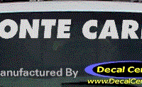 DC05158 Chevrolet Monte Carlo Decal 