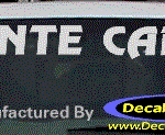 DC05162 Chevrolet Monte Carlo Decal