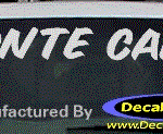 DC05163 Chevrolet Monte Carlo Decal