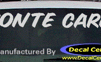 DC05163 Chevrolet Monte Carlo Decal 