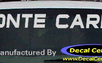 DC05164 Chevrolet Monte Carlo Decal 