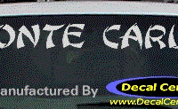 DC05165 Chevrolet Monte Carlo Decal 