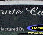 DC05167 Chevrolet Monte Carlo Decal