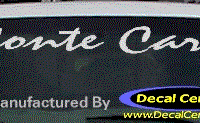 DC05169 Chevrolet Monte Carlo Decal 