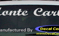 DC05170 Chevrolet Monte Carlo Decal 