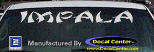 DC05178 Chevrolet Impala Decal