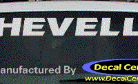 DC05191 Chevrolet Chevelle Decal 