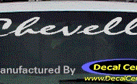 DC05198 Chevrolet Chevelle Decal 