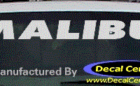 DC05200 Chevrolet Malibu Decal 