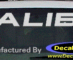 DC05206 Chevrolet Malibu Decal