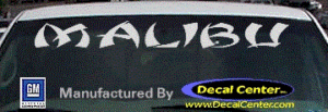 DC05207 Chevrolet Malibu Decal