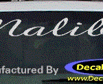 DC05209 Chevrolet Malibu Decal