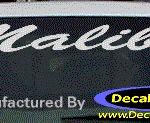DC05210 Chevrolet Malibu Decal