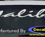DC05211 Chevrolet Malibu Decal