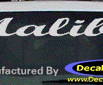 DC05212 Chevrolet Malibu Decal