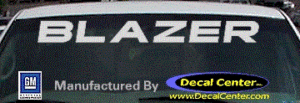 DC05219 Chevrolet Blazer Decal
