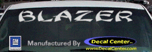 DC05220 Chevrolet Blazer Decal