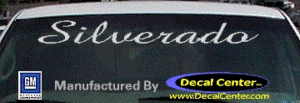 DC05248 Chevrolet Silverado Decal