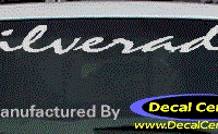 DC05250 Chevrolet Silverado Decal 