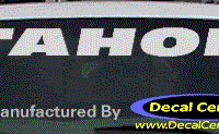 DC05254 Chevrolet Tahoe Decal 