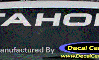 DC05258 Chevrolet Tahoe Decal 