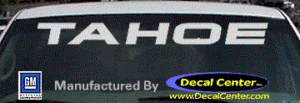 DC05258 Chevrolet Tahoe Decal