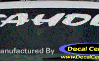 DC05260 Chevrolet Tahoe Decal 