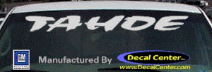 DC05260 Chevrolet Tahoe Decal
