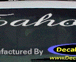 DC05261 Chevrolet Tahoe Decal
