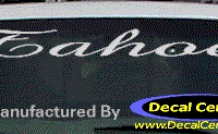 DC05261 Chevrolet Tahoe Decal 