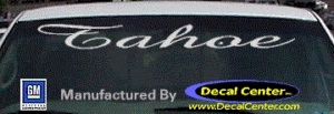 DC05261 Chevrolet Tahoe Decal