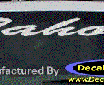 DC05262 Chevrolet Tahoe Decal