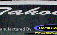 DC05262 Chevrolet Tahoe Decal 