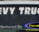 DC05280 Chevrolet Chevy Truck Decal