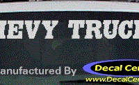 DC05281 Chevrolet Chevy Truck Decal 