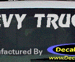 DC05282 Chevrolet Chevy Truck Decal