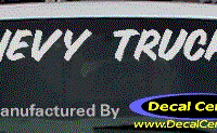 DC05283 Chevrolet Chevy Truck Decal 