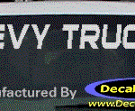 DC05284 Chevrolet Chevy Truck Decal