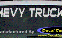 DC05284 Chevrolet Chevy Truck Decal 