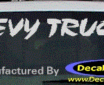 DC05286 Chevrolet Chevy Truck Decal
