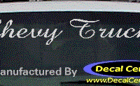 DC05287 Chevrolet Chevy Truck Decal 
