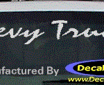 DC05289 Chevrolet Chevy Truck Decal