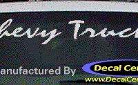DC05289 Chevrolet Chevy Truck Decal 