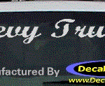 DC05290 Chevrolet Chevy Truck Decal