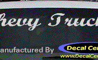 DC05290 Chevrolet Chevy Truck Decal 