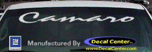 DC05296 Chevrolet Camaro Decal