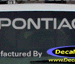 DC07001 Pontiac Decal w/Arrowhead