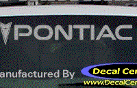 DC07001 Pontiac Decal w/Arrowhead 